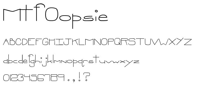 MTF Oopsie font